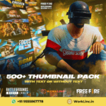 500+ Thumbnail Pack for BGMI & Free Fire