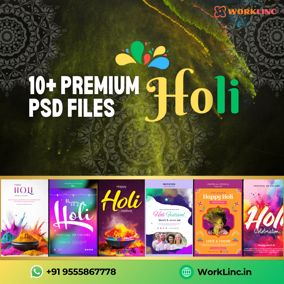 10+ Premium Holi PSD Files 10+ Premium Holi PSD Files - Image 1