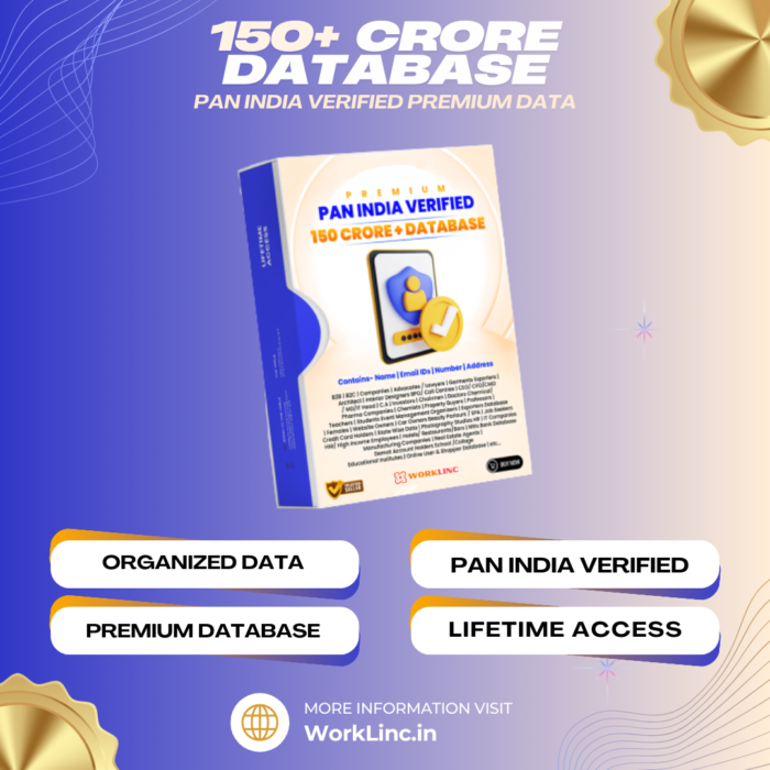 150+ Crore PAN India Database - Premium Detailed Data - Image 1