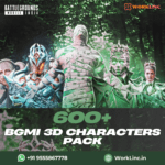 600+ BGMI 3D Characters Pack