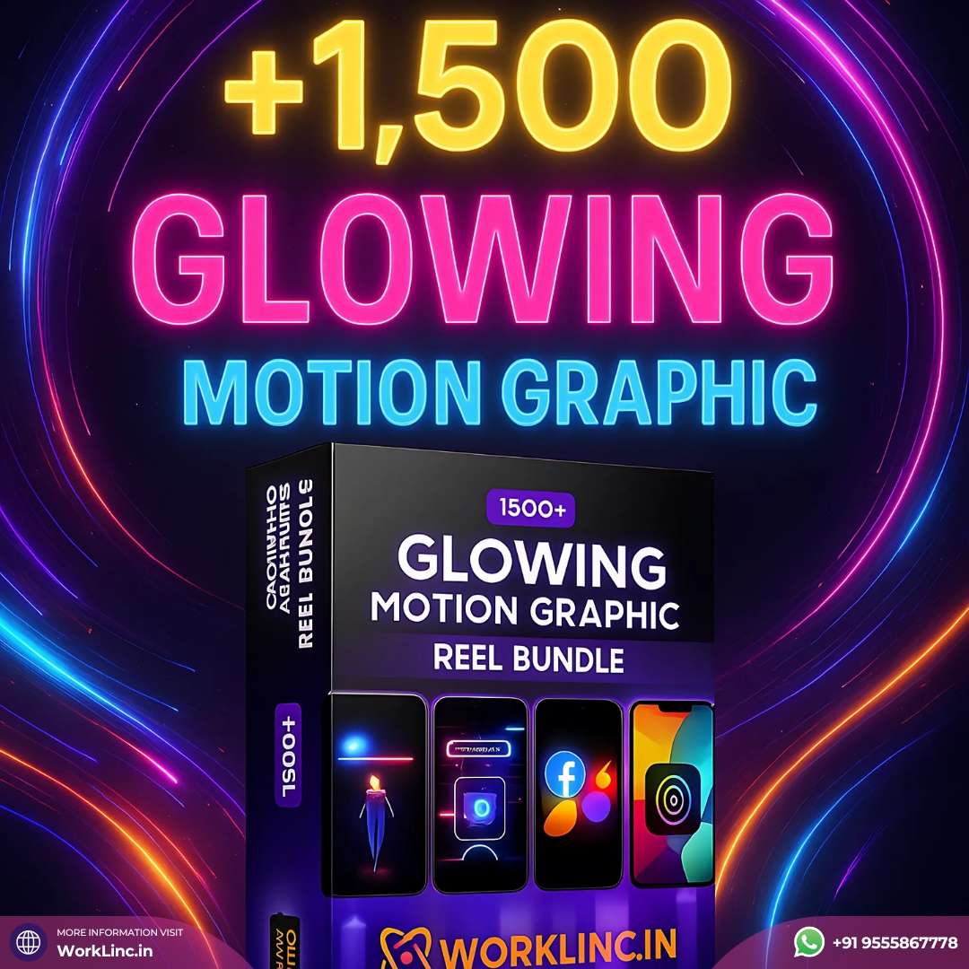 1500+ Glowing Motion Graphic Reels Bundle 1500+ Glowing Motion Graphic Reels Bundle - Image 1