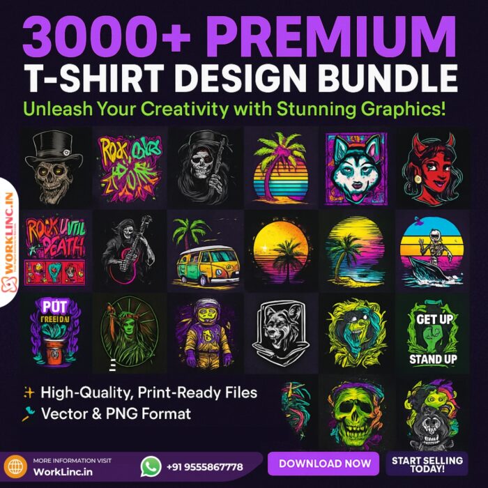 3000+ T-Shirt Design Bundle - Image 1