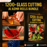 1200+ Glass Cutting AI ASMR Reels Bundle