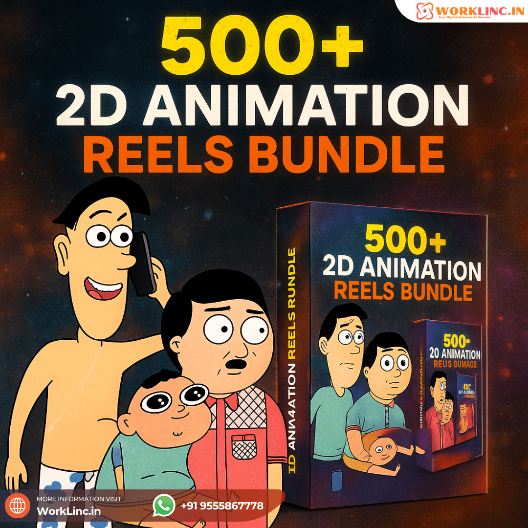 500+ 2D Animation Reels Bundle 500+ 2D Animation Reels Bundle - Image 1