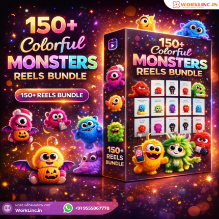 150+ Colorfull Monsters Reels Bundle