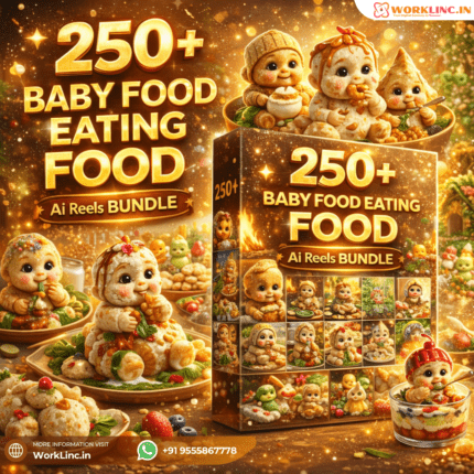 250+ Baby Food Eating Food Ai Reels Bundle