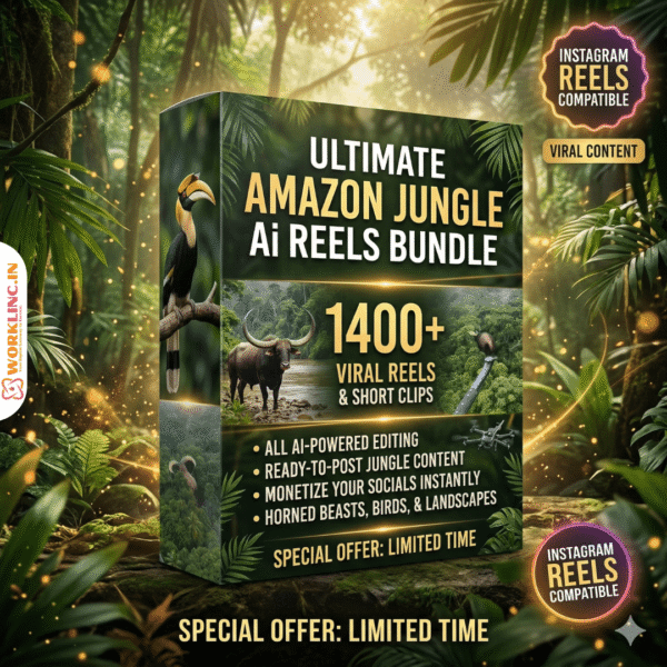 1400+ Amazon Jungle Ai Reels Bundle