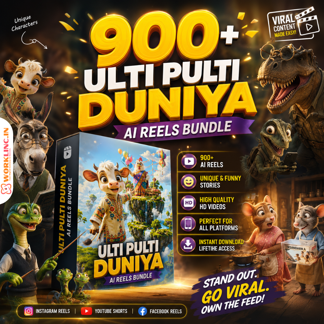 900+ Ulti Pulti Duniya AI Reels Bundle