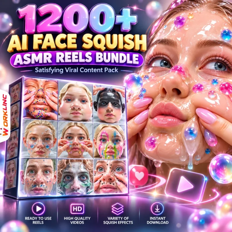 1200+ AI Face Squish ASMR Reels Bundle
