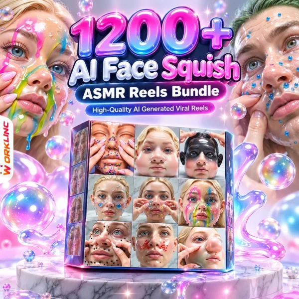 1200+ AI Face Squish ASMR Reels Bundle