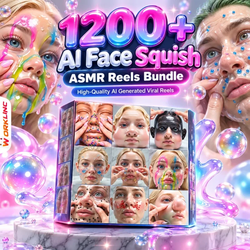 1200+ AI Face Squish ASMR Reels Bundle