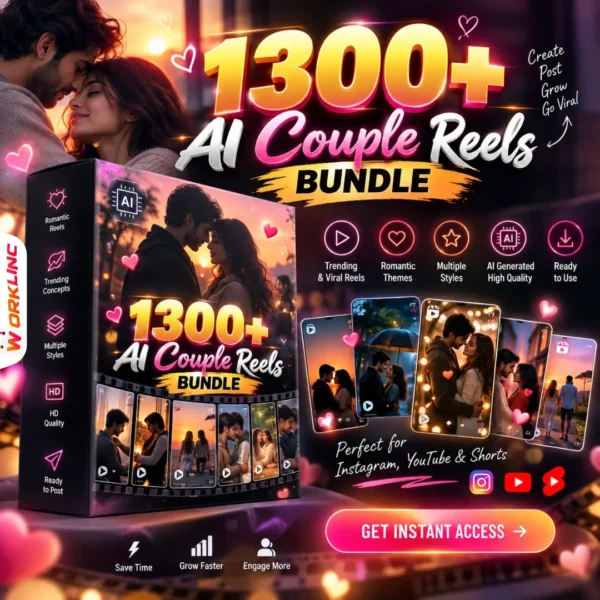 1300+ Ai Couple Reels Bundle