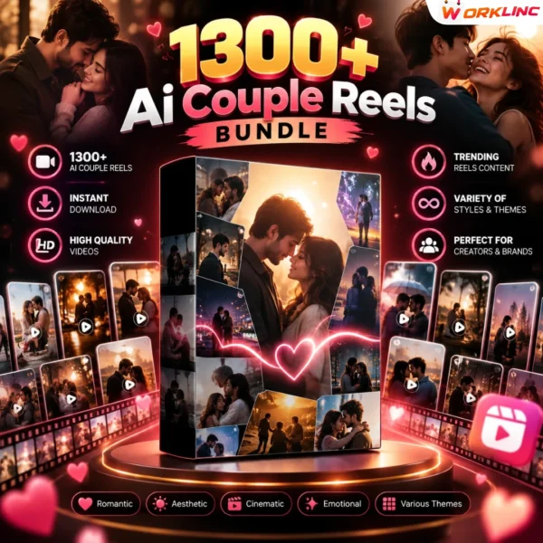 1300+ Ai Couple Reels Bundle