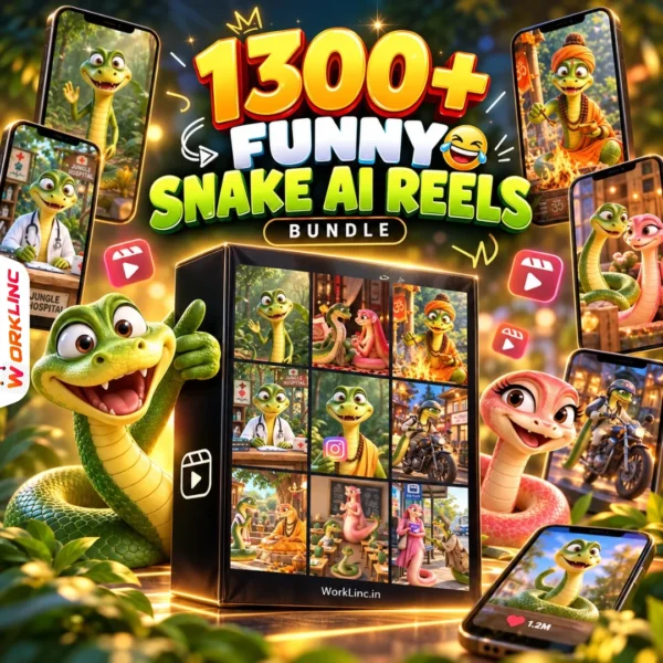 1300+ Funny Snake AI Reels Bundle