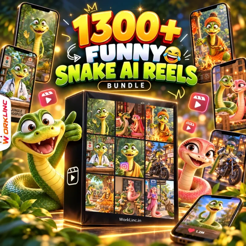 1300+ Funny Snake AI Reels Bundle