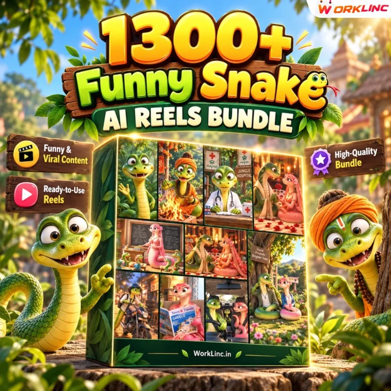 1300+ Funny Snake AI Reels Bundle