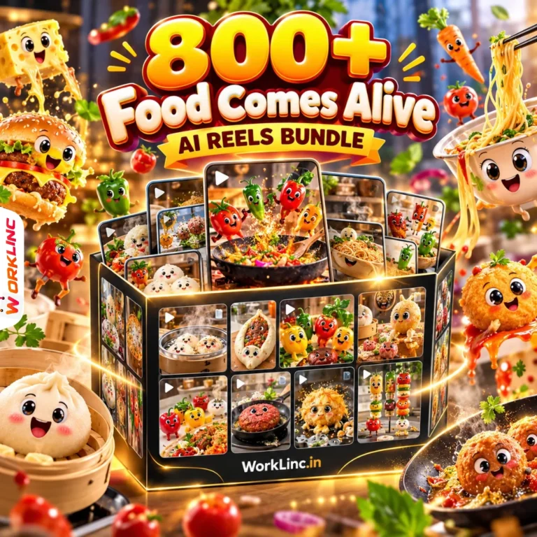 800+ Food Comes Alive AI Reels Bundle