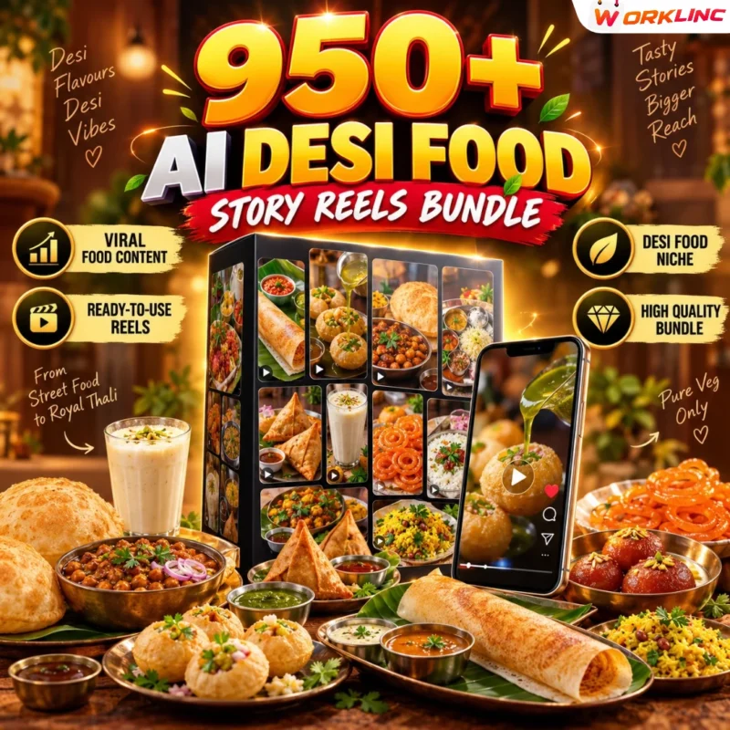 950+ AI Desi Food Story Reels Bundle